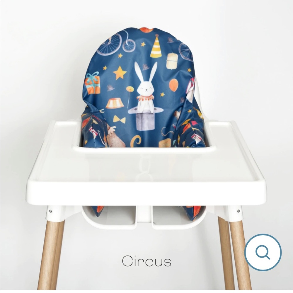 Nibble and rest high chair cushion and cover